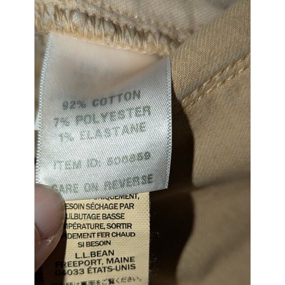 LL Bean Jeans Women's 10P Tan Straight Leg Classic Fit - Picture 7 of 8
